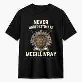 McGillivray Hunting Ancient Tartan Crest 2D T-shirt - Never Underestimate Style